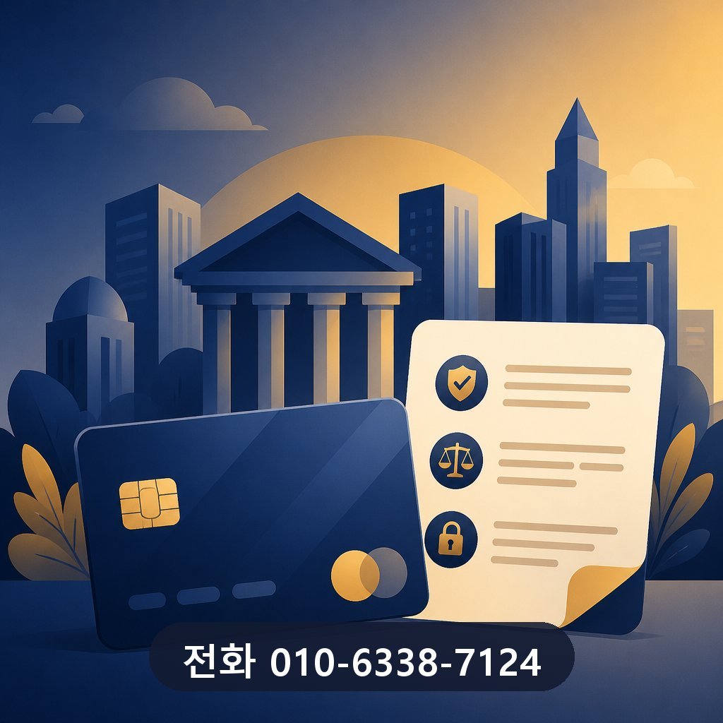 카드깡 업체 카드사 약관 확인 이미지 · 문의 010-6338-7124